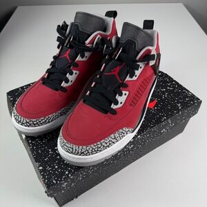 Air Jordan Spizike Low Toro Shoes Size 12 Mens Red Black Grey FQ1759-600